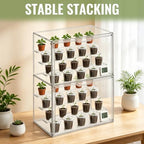 2 Pack Clear Mini Greenhouse Indoor – 14.1 x 10.6 x 8.6 Inch Tabletop Portable Greenhouse with Magnetic Door, Portable Indoor Plant Grow House for Seed Starting, Home Gardening & Plant Nursery - Image 7