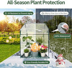 PROWORX Mini Greenhouse 36"x36"x58.5" Plant Cover Tent Seed Starting Waterproof Floor Mat Small Plant Tent for Use on Patio Balcony Porch & Indoors/Outdoors - Image 3