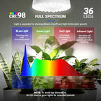 Barrina OG11A Grow Light Bulbs for Indoor Plant, 5000K 11W, 3 Packs, White - Image 6