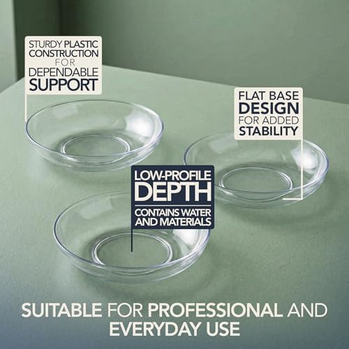 Royal Imports Clear Plant Saucer, Floral Plastic Plates Plant Tray 6" 24pk - Image 6