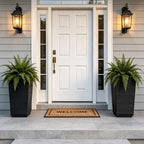 Resin Tall Planters Set of 2, 23" Large Taper Outdoor Planter Pots - Image 2
