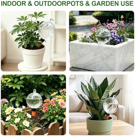 26oz Extra Large Plant Watering Globes, Self Watering Bulbs and Water Globes for Indoor Outdoor Potted Plants, Vacation Watering While Away 4-Pack - Image 5