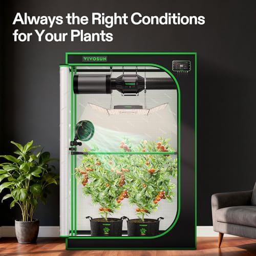 VIVOSUN 2x4 Smart PRO Grow Tent Kit with 2-in-1 Tunable 200W Spectrum LED - Image 3