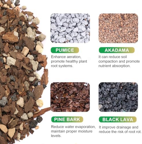 Bonsai Soil Mix 10qt, Potting Soil Mix Ready to Use for Bonsai Tree and Indoor Plants, Composed of Akadama, Lava Rock, Prumice, Bark - Image 2