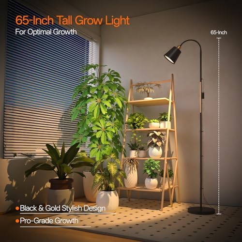 Bstrip F11 Standing Grow Lights for Indoor Plants, 65in Tall Plant Light - Image 2