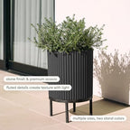 Veradek Demi Series Raised Planter - Round Planter with Stand - Image 4
