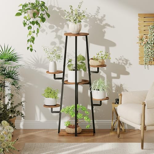 HOOBRO Plant Stand Indoor with Grow Lights, 7-Tier 47.2" Plant Shelf - Image 6