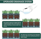 D'vine Dev 2-Pack Plastic Herb Garden Planter Set, Green, 76-V-C-2 - Image 6