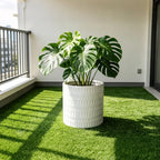 12 Inch Ceramic Plant Pot with Drainage - Image 7