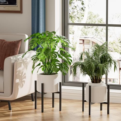 Urban Deco 2PK Adjustable Metal Plant Stand, Fits 8-14 Inch Pots, Black - Image 5