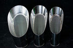 3 Pcs Set Japanese Stainless Bonsai Soil Scoop w/Mesh - Potting & Mixing Tool (U-4) - Image 4
