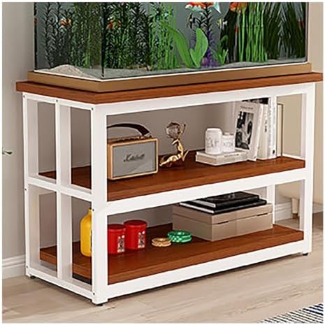 Side Table Fish Tank Stand, Terrarium Stand with Storage by Unknown