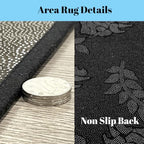 Erosebridal Mallard Duck Lake Area Rug 4'11" x 3'3" Wild Ducks Hunting Living Room Rugs Autumn Reed Natural Sunset Decorative Carpet Wildlife Yellow Green Indoor Floor Mat - Image 4