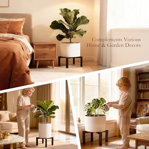 3 Pcs Metal Plant Stand Outdoor Indoor, Heavy Duty Pot Holder Risers - Image 5