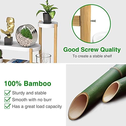 Bamboo Plant Stand Indoor, 3 Tier Plant Shelf Table for Multiple Plants - Image 5