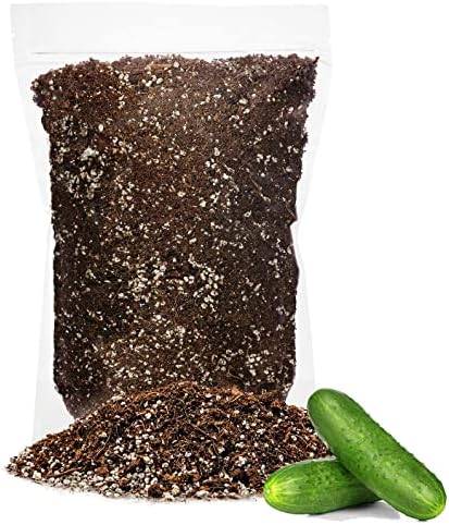 GARDENERA Premium Organic Potting Soil for Cucumbers - (4 Quart Bag) by Gardenera