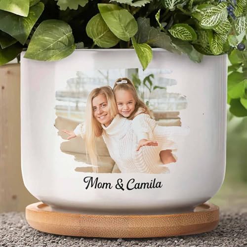 to My Daughter, Personalized Ceramic Plant Pot, Gift for Mom - Image 5