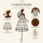 Vintage Lady Garden Trellis Stake (2pcs) - Image 5