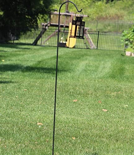 Ashman Black Shepherd Hook 92 Inch (Pack of 3), 1/2-Inch Thick, Solid Metal Single Piece Hook, Super Strong, Rust Resistant, Hanging Plant Baskets, Heavy Bird Feeders & More. - Image 3