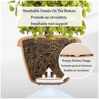 Flower pots Round Durable Resin Planter Large Planters for Outdoor Plants gardenix Decor Planters(White,21cm) - Image 3