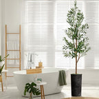 Artificial Tree in Optional Designed Pot, Fake Olive Silk Tree for Indoor and Outdoor Home Decoration - 68" Overall Tall (Plant Pot Plus Tree) - Image 7
