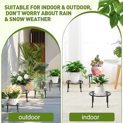 ESRICH 10 Pack Metal Plant Stand Outdoor, Plant Stands for Indoor - Image 4