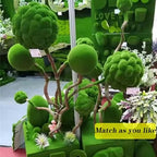 Green Grass Decorative Balls Dia 12in, Artificial Plant Topiary Ball, Faux Moss Balls Decorative, Simulated Plant Topiary Ball, Handmade Sphere Moss Hanging Balls - Image 4