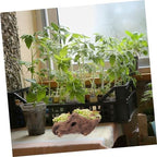 GALPADA Vintage Tree Stump Cement Planter Decorative Flower Pot for Plants - Image 2