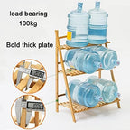 Tiered Plant Shelf 3-Tier Bamboo Ladder Plant Shelfs Folding Display Shelving Multiple Storage Shelf Plant Hanger Garden Rack Flower Plant Stand Display Rack for Indoor Outdoordecoration - Image 7