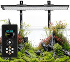 fishkeeper Clip-on Planted Aquarium Light, 6 Row LED, 58W, Dual Light Riser by fishkeeper