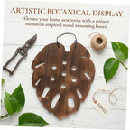 Luxshiny Staghorn Fern Mounting Board with Monstera Support, 28x33cm Wooden Wall Planter for Air Plants and Orchids, Vertical Decorative Plant Holder for Indoor Garden and Home Decor - Image 3