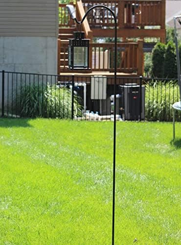 Ashman Black Shepherd Hook 92 Inch (Pack of 3), 1/2-Inch Thick, Solid Metal Single Piece Hook, Super Strong, Rust Resistant, Hanging Plant Baskets, Heavy Bird Feeders & More. - Image 6
