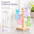 Nacome Plant Terrarium Propagation Stations: Colored Vase with Wooden Stand - Image 4