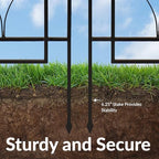 Sunnydaze 48" Black Metal Garden Trellis for Climbing Plants, 2-Pack - Image 4