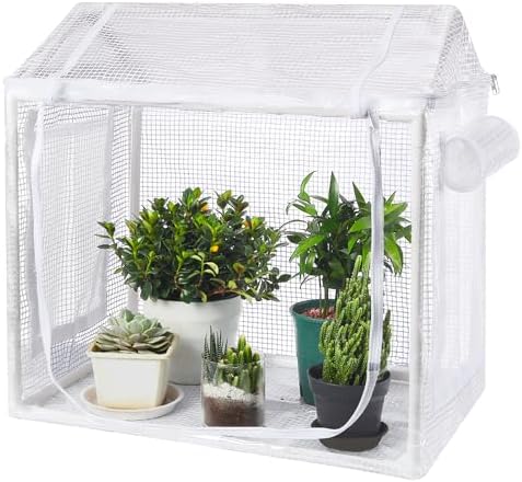 Fully Enclosed Mini Indoor Greenhouse with Top Opening by FHWTY