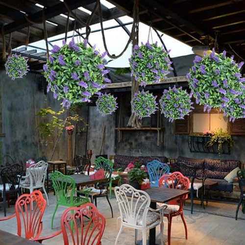Decorative Faux Greenery Fake Plants Dia 19in, Small Artificial Plants, Faux Boxwood Decorative Balls, Decorative Plant Ball Decor Artificial Grass Ball, Round Plastic Plant Ball - Image 3