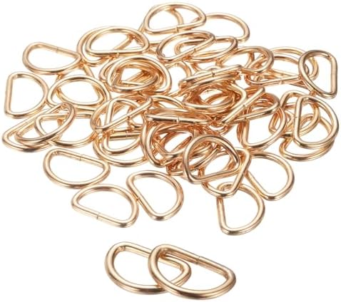 HARFINGTON D Ring Metal D-Shape Buckle Clips Multi-Purpose Buckle Strap Sewing Accessories for Collars Webbing Strap by HARFINGTON