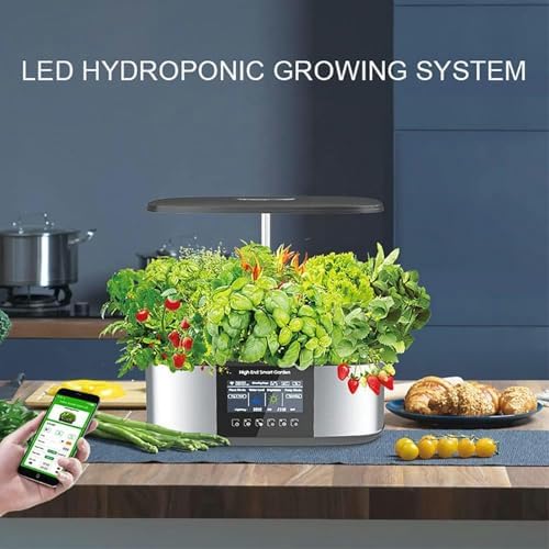 Smart Garden Planter 21 Pods Intelligent Hydroponics Growing System with 4.8In LCD Screen, Automatic Add Water and Nutrients, Indoor Herb Garden Germination Kit with Grow Light~/ - Image 2