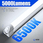 Barrina T5 LED Shop Light, 8FT, 5000LM, 6500K, 45W (10 Pack), Linkable - Image 5