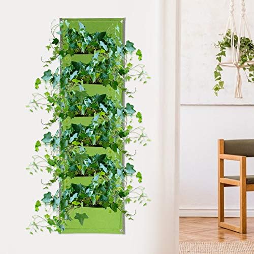 Vertical Green 7 Pocket Felt Plant Bag Wall Planter Eco Friendly Flowerpot Landscaping Accessories Gardening Tool - Image 2