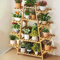 Bamboo Plant Stand 12 Tiered Plant Shelf Storage Rack Multifunctional Potted Flower Holder for Multiple Plants Bamboo Ladder Plant Rack by Unknown