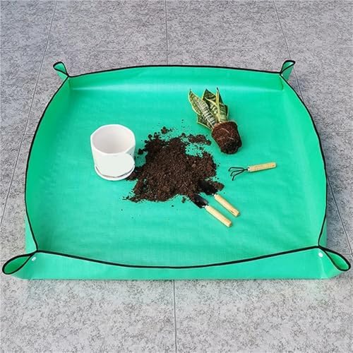 2 PCS Succulent Tools Kit Waterproof Indoor Garden Tool Portable Potting Mat for Plant Transplanting(Orange 150X100CM) - Image 3