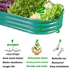 Rakukiri Raised Garden Bed GRS Certified Galvanized Planter Box Outdoor, 6.5ft Oval Rot-Resistant Metal Garden Bed Planter, Recycled Material Planter for Vegetables Flowers Herbs (Green) - Image 5