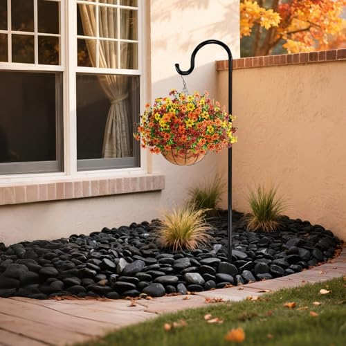 Artificial Flowers for Outdoors Faux Fall Hanging Baskets UV Resistant - Image 6