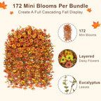 Artificial Hanging Flowers for Outdoors, 4 PCS 688-Bloom UV Resistant Mums - Image 2