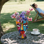 Face Planters for Indoor Plants Unique Abstract Face Planter Pots - Image 3