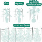 TCBWFY 14" Dx32 H Plant Supports Stakes for Large Heavy Plants,10Pack Peony Supports,Heavy Duty 5mm Wire Peony Cages,Interlock Garden Supports Ring Border Support,Plant Support Cage for Rose Flower - Image 4