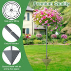 Tellingyou 2 Pack Adjustable Outdoor Flower Pot Stand, Plant Stands(Grey) - Image 6