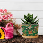 Vase Green Chinoiserie Ceramic Planters Daily Snake Plant Live Indoor with Pot with Drainage Holes and Saucers Pot for Home Office Decoration - Image 5