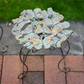 Outdoor Cast Iron Flower Stand, Heavy Duty Cast Iron Potted Plant Stand,Garden Potting Bench Table,Round Potted Plant Stand Rack,Decorative Flower Pot Holder,for Home Garden,Green,Large by Unknown